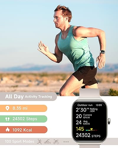 TOOBUR Smart Watch with Alexa, Fitness Tracker 1.95