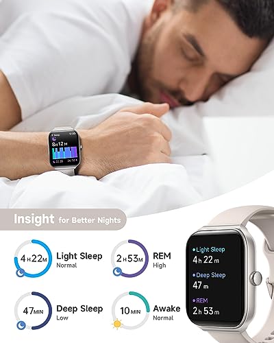 TOOBUR Smart Watch with Alexa, Fitness Tracker 1.95