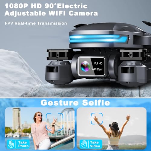 1080P FPV Drone with Voice Control and SelfieGesture