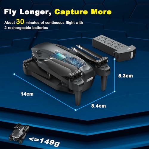 1080P FPV Drone with Voice Control and SelfieGesture