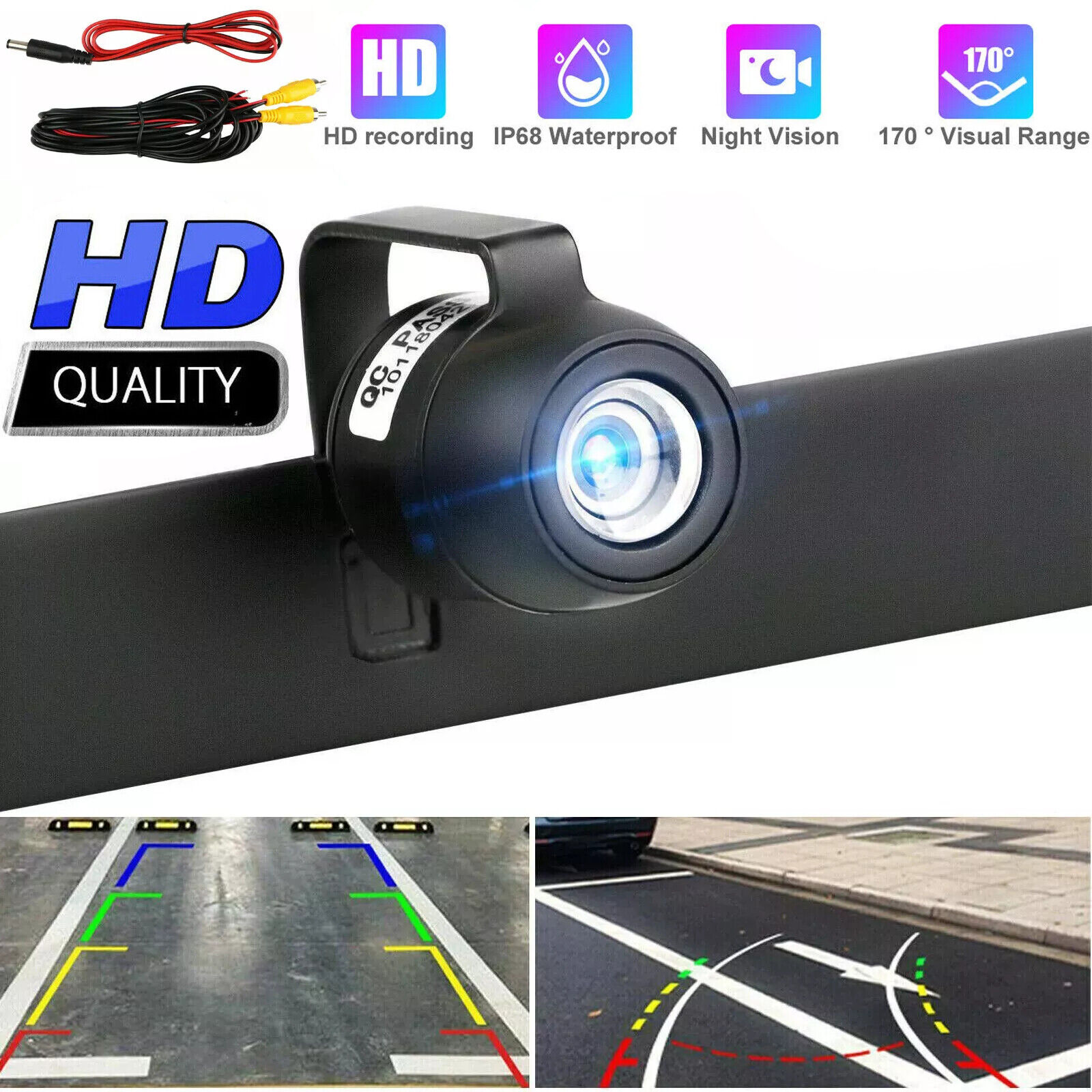 HD Car Rear View Camera Night Vision Waterproof