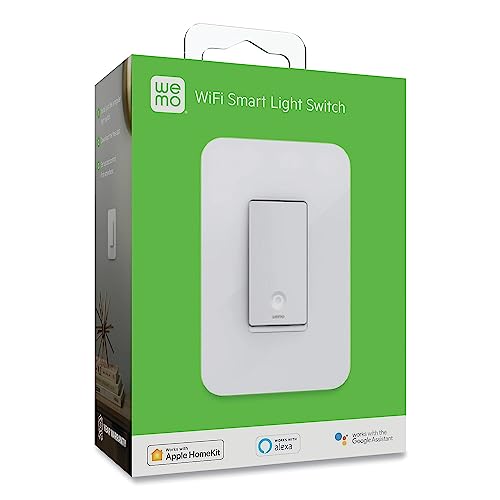 WeMo WiFi Smart Dimmer Switch - Control Lights Anywhere