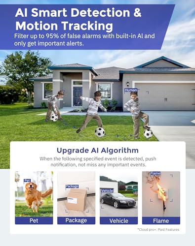 Hugolog 3K Wireless Outdoor Security Camera with AI