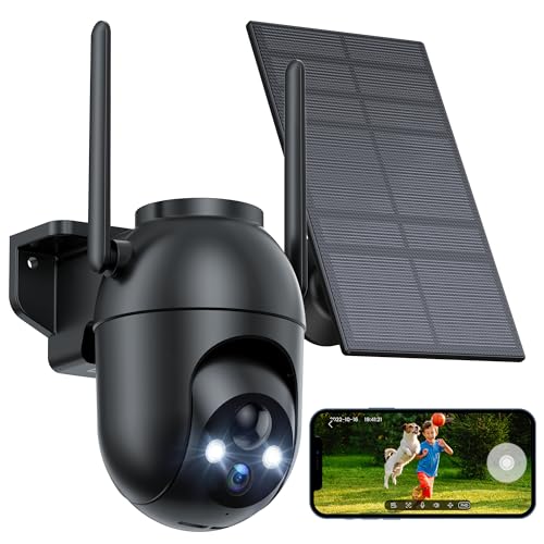 Wireless Solar Outdoor Security Camera System with Motion Sensor