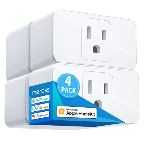 meross Smart Plug Mini 4 Pack, WiFi Compatible