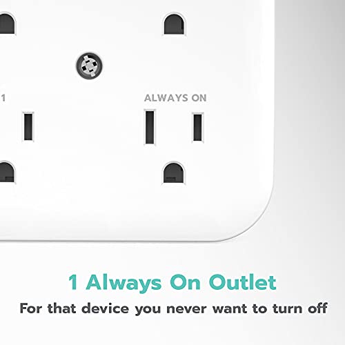 KMC Smart Tap Mini: 4-Outlet Wall Adapter, 3 Wi-Fi Outlets