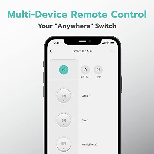 KMC Smart Tap Mini: 4-Outlet Wall Adapter, 3 Wi-Fi Outlets