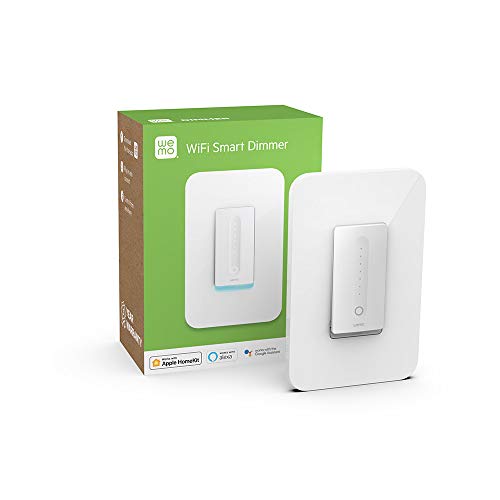 WeMo Dimmer Wifi Light Switch, Compatible with Alexa