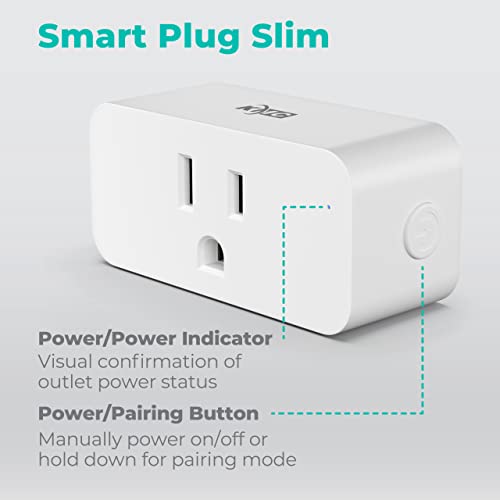 KMC Slim Smart Plug 4-Pack: Wi-Fi Outlet for Smart Home
