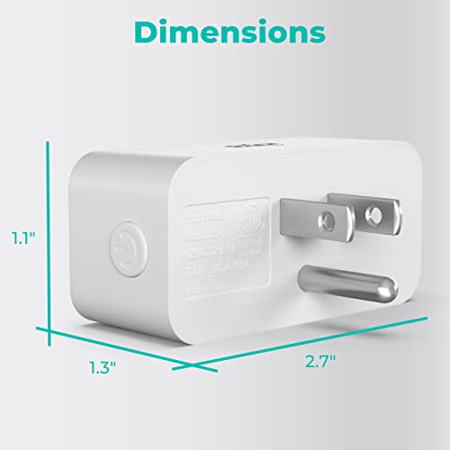 KMC Slim Smart Plug 4-Pack: Wi-Fi Outlet for Smart Home