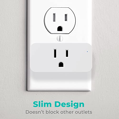 KMC Slim Smart Plug 4-Pack: Wi-Fi Outlet for Smart Home