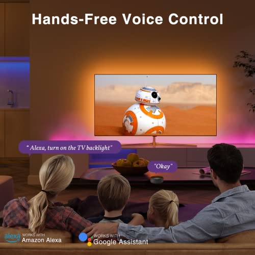 Smart TV LED Backlight, 9.2ft WiFi Strip Light