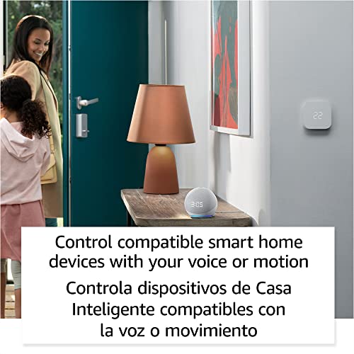 Echo Dot (5th Gen, 2022) with Clock, Alexa, Glacier White