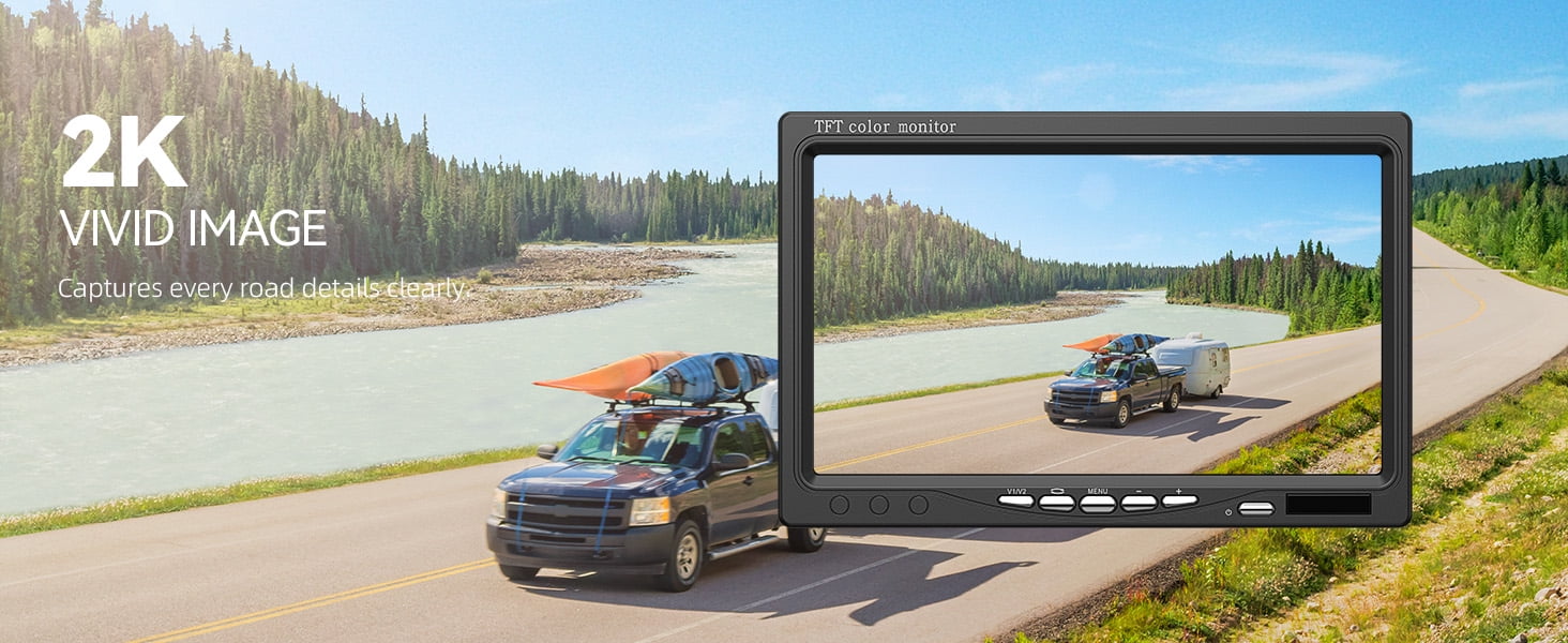 eRapta 7'' 1080P Backup Camera for Car/Truck IP69