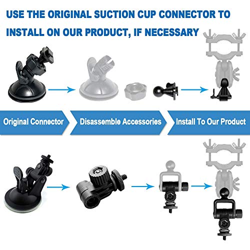 Universal Dash Cam Mount for Multiple Compatible Brands