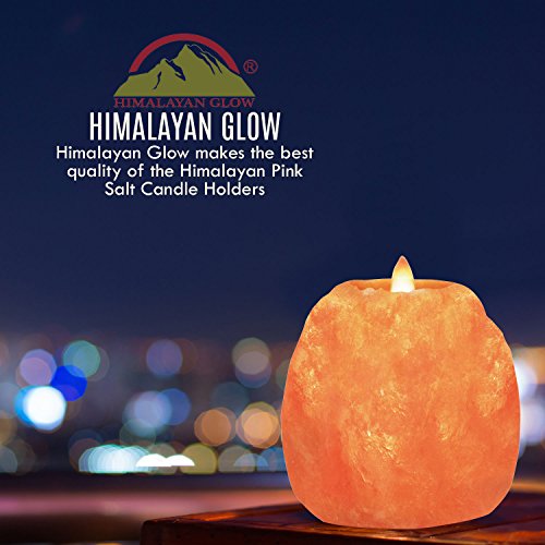 Hand Carved Himalayan Salt Candle Holder for Home