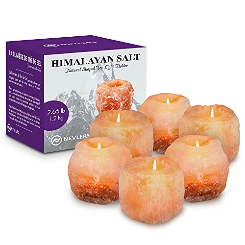 Hand Crafted Himalayan Salt Tealight Holders Set