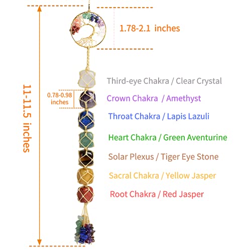 Handmade Tree of Life Chakras Healing Stones