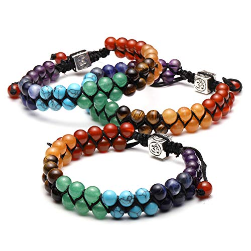 7 Chakra Healing Crystals Bracelet for Yoga Meditation