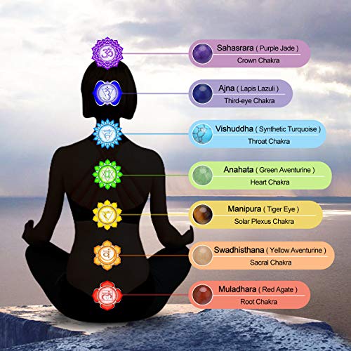 7 Chakra Healing Crystals Bracelet for Yoga Meditation