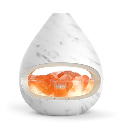 PureGlow Crystal Himalayan Salt Lamp & Essential Oil Diffuser
