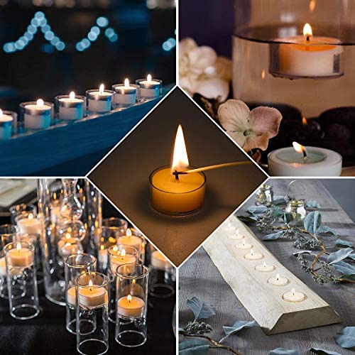 Organic Yellow Beeswax Tealight Candles - 12pcs - Clean Burning
