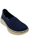 Skechers Women's Navy Vegan Knit Slip-Ons