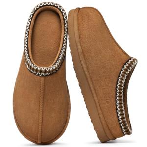 Cozy Memory Foam Slippers for Women, Chestnut