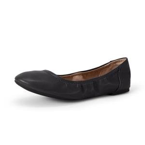 Amazon Essentials Women's Black Slip-On Ballet Flats