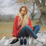 Women's Grey Slip-On Canvas Sneakers