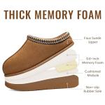 Cozy Memory Foam Slippers for Women, Chestnut