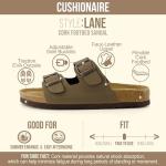 CUSHIONAIRE Lane Women’s Cork Footbed Sandals