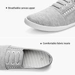 Women's Grey Slip-On Canvas Sneakers