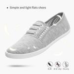 Women's Grey Slip-On Canvas Sneakers