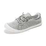 FunkyMonkey Women's Grey Canvas Low Top Sneakers