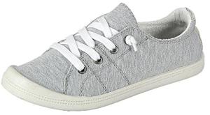 Forever Link Women's Light Grey Slip-On Sneakers