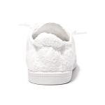 Women's Casual Slip-On Canvas Sneakers - White Dot