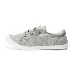 FunkyMonkey Women's Grey Canvas Low Top Sneakers