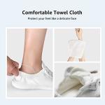 STQ Women's Cute White Slip-On Canvas Sneakers