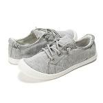 FunkyMonkey Women's Grey Canvas Low Top Sneakers