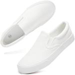 Women’s White Slip-On Canvas Sneakers
