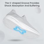 Women's Light Grey Slip-On Athletic Sneakers Size 7.5