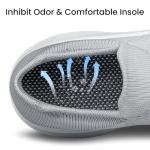 Women's Light Grey Slip-On Athletic Sneakers Size 7.5