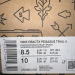 Nike Men's ReactX Pegasus Trail 5 Black Sneakers