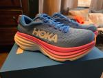 Hoka Bondi 8 Women's Running Sneakers Blue Pink