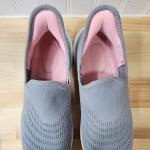 STQ Women’s Light Gray Slip-On Walking Sneakers