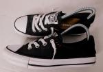 Converse All Star Women's Black/White Slip-On Sneakers