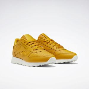 Reebok Women's Classic Leather Running Sneakers - Bright Ochre