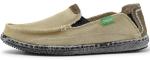 Vilocy Men's Slip-On Canvas Deck Shoes Tan