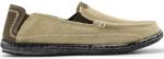 Vilocy Men's Slip-On Canvas Deck Shoes Tan